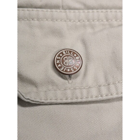 Vintage Bill Blass Cream Cotton 90s Mom Khaki High Waisted Shorts sz 16 - Picture 7 of 9